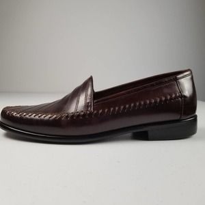 Georgio Brutini Le Glove Brown Leather Men's Dress Loafers Excellent   9 1/2 D
